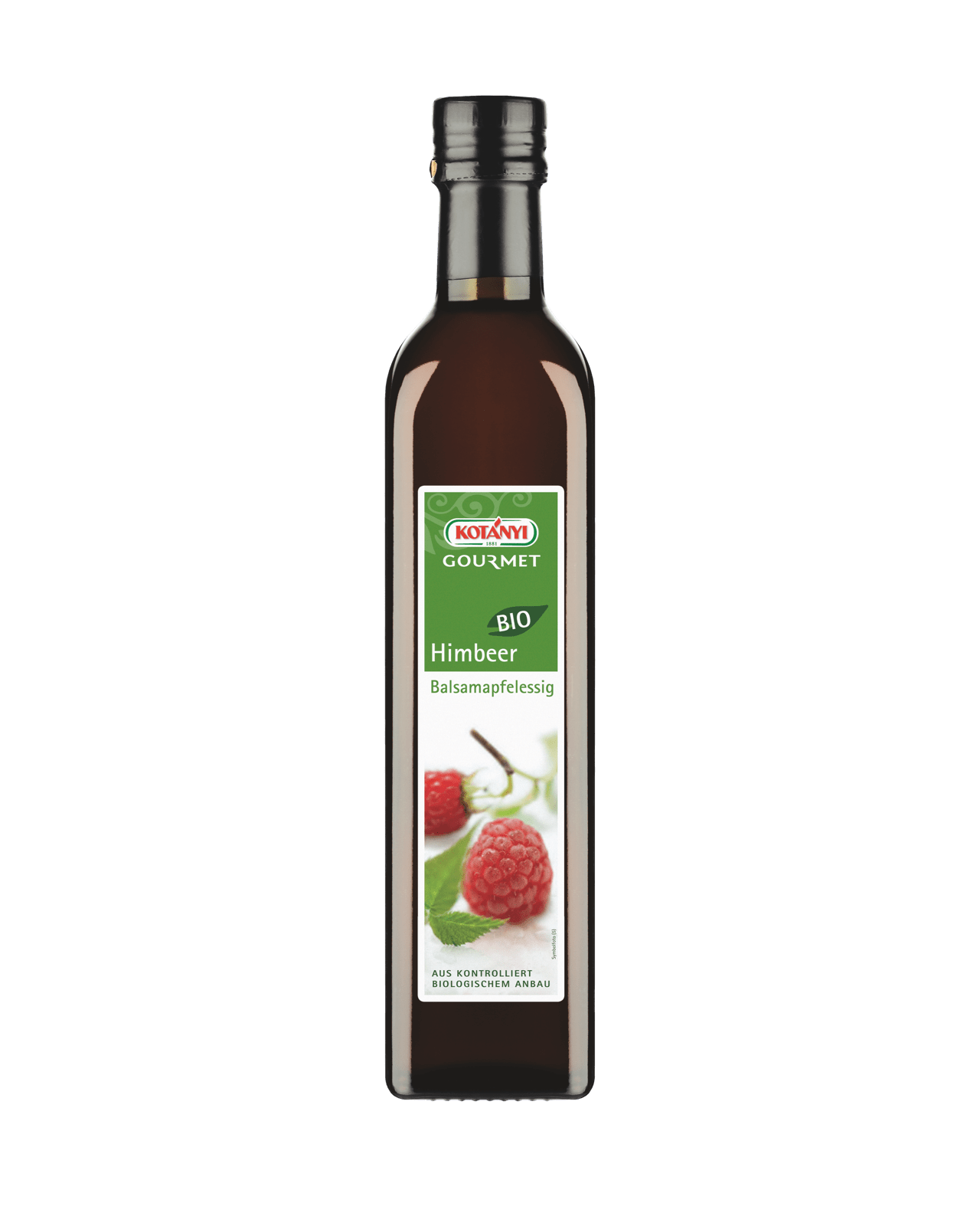 Kotányi Gourmet Bio Himbeer Balsamapfelessig in der 500ml Flasche