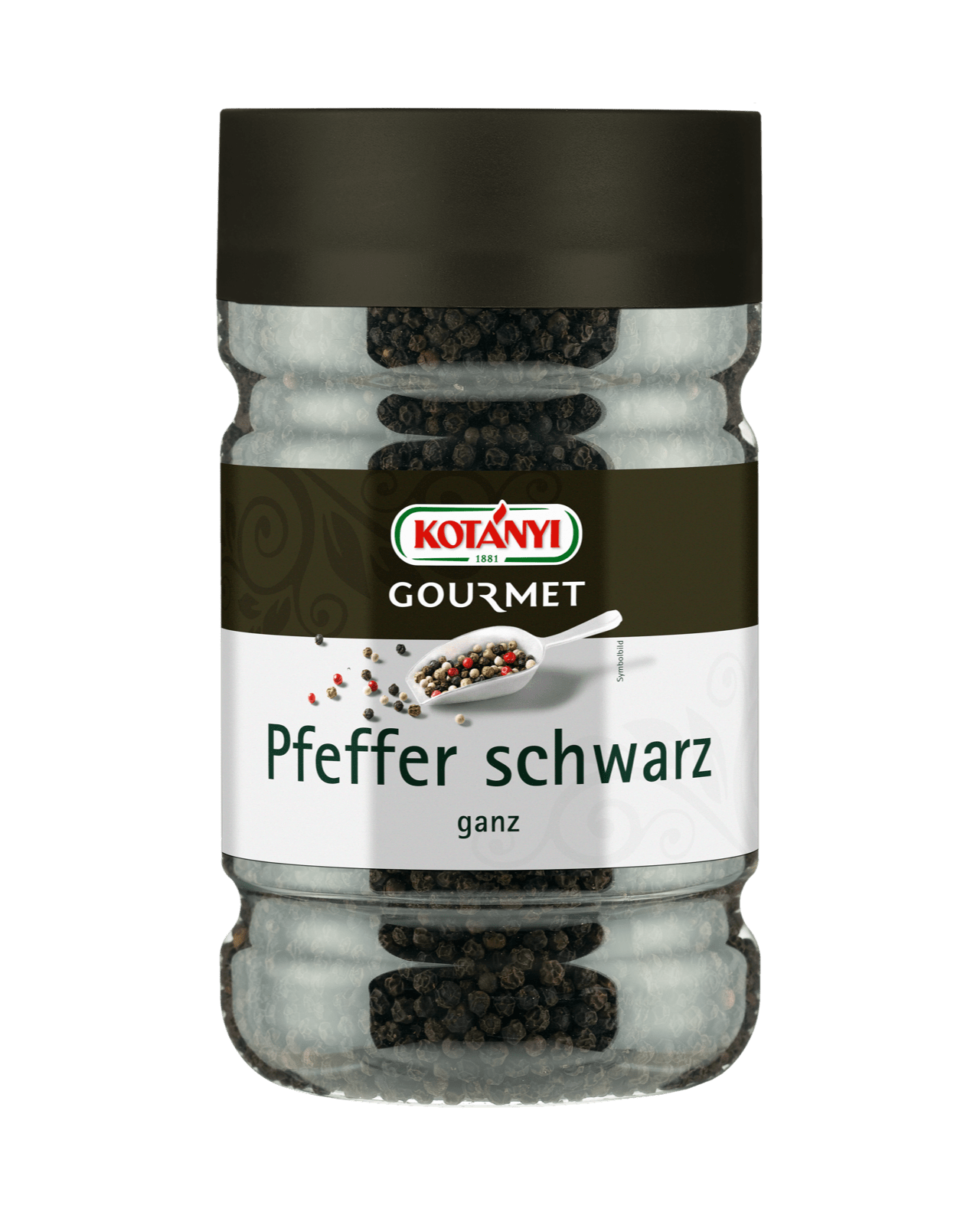 Kotányi Gourmet Pfeffer schwarz ganz in der 1200ccm Dose