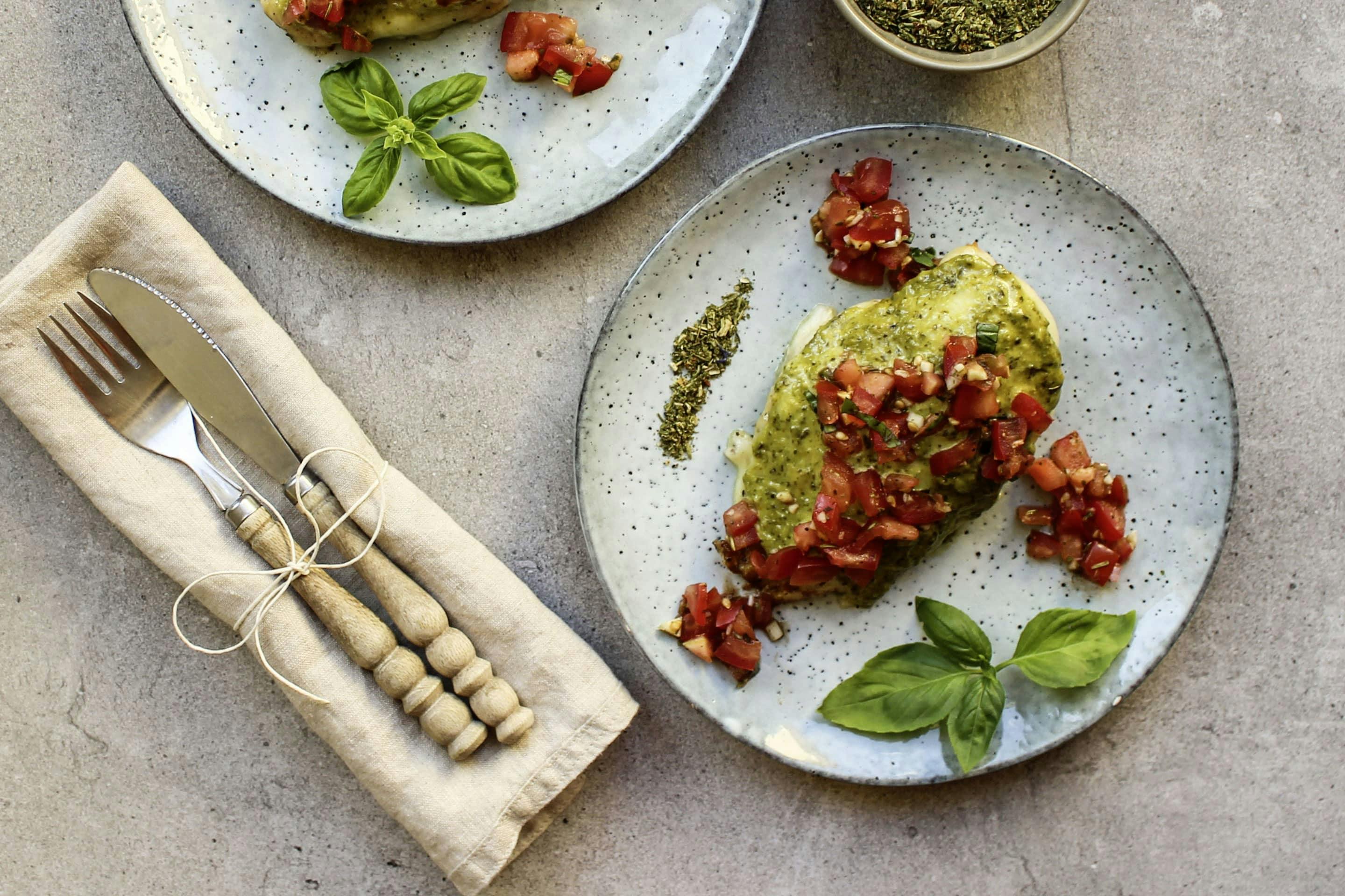 Hühner-Bruschetta mit Toskana Kräuter