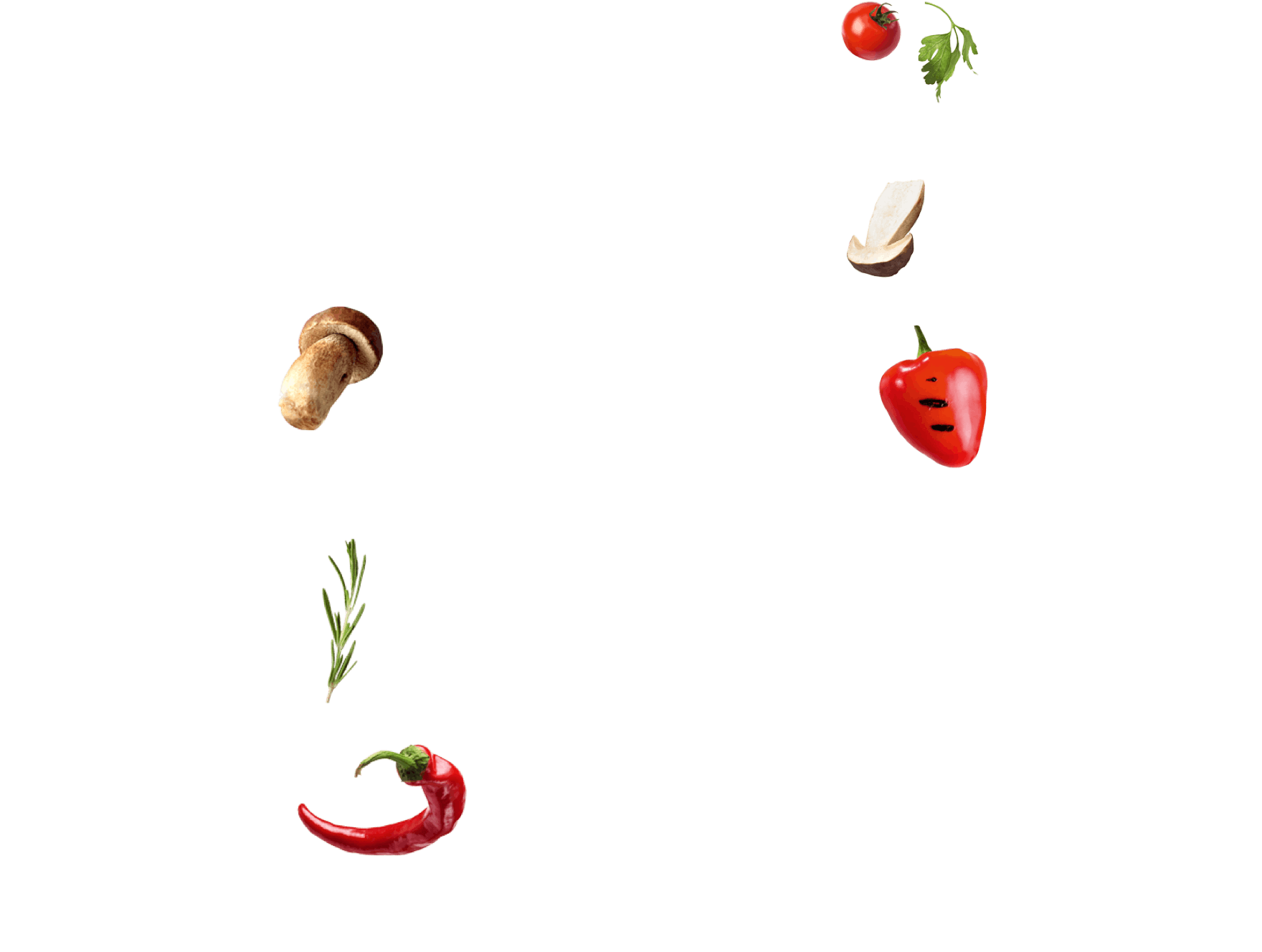 fliegende Grillzutaten