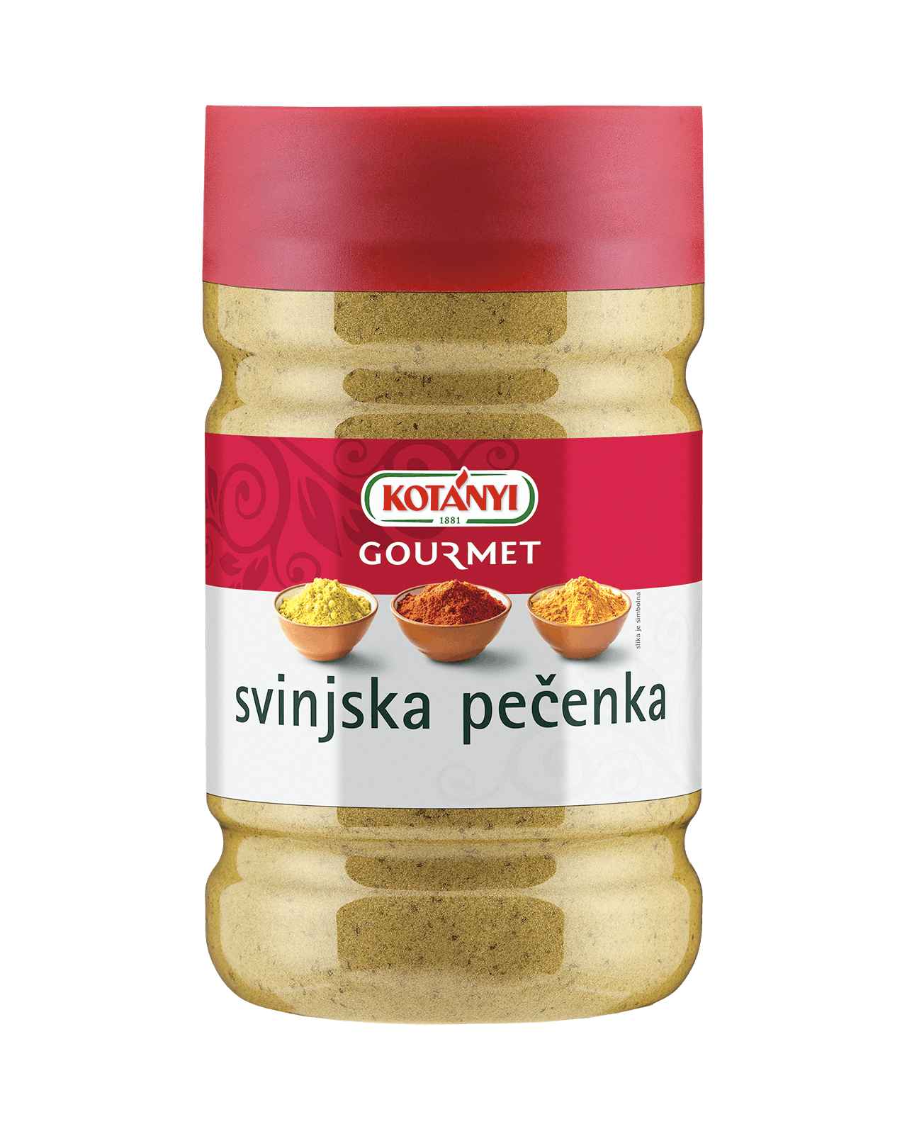 24760601 Kotanyi Svinjska Pecenka B2b Jar 1200ccm