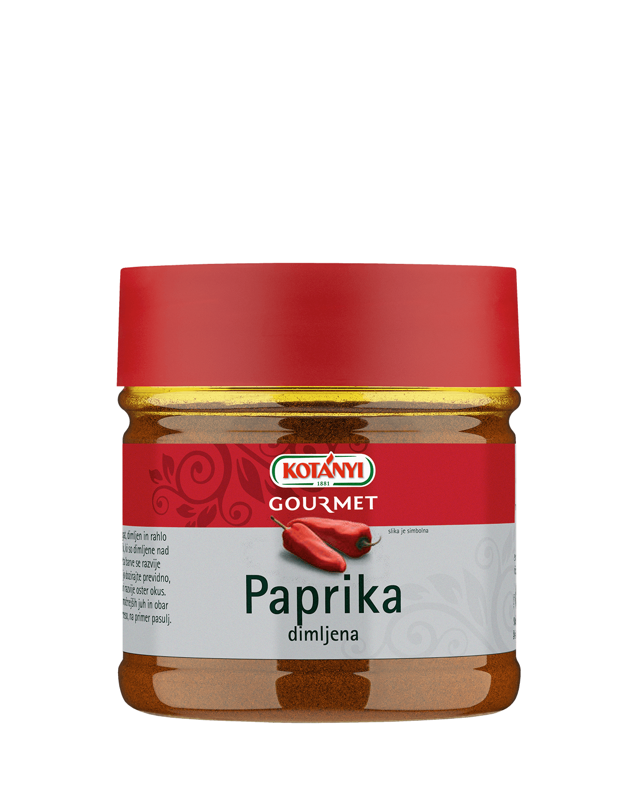 742606 Kotanyi Paprika Dimljena Mleta B2b Jar 400ccm