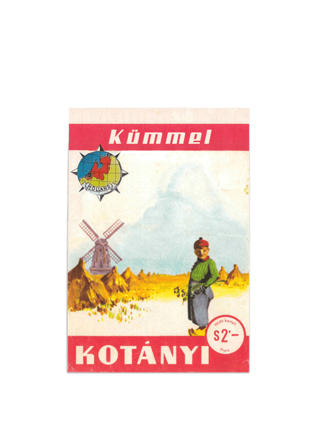 Vrečka kumine Kotányi iz leta 1961.