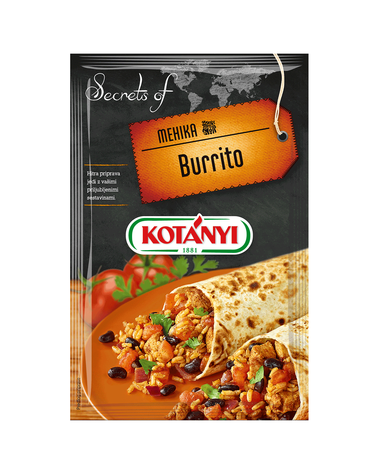 9001414235003 350006 Kotányi Secrets Of Mehika Burrito Si Pouch Vs